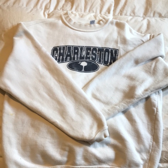 white Charleston sweatshirt - Picture 1 of 1